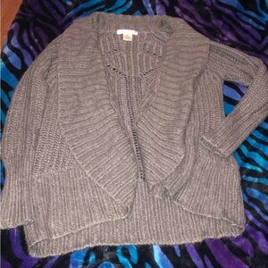 Say what ruffle cardigan sweater